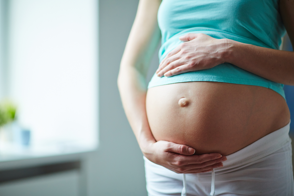 Third trimester pregnant woman