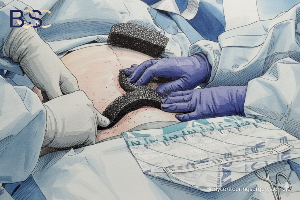 Wound breakdown treated by VAC dressing