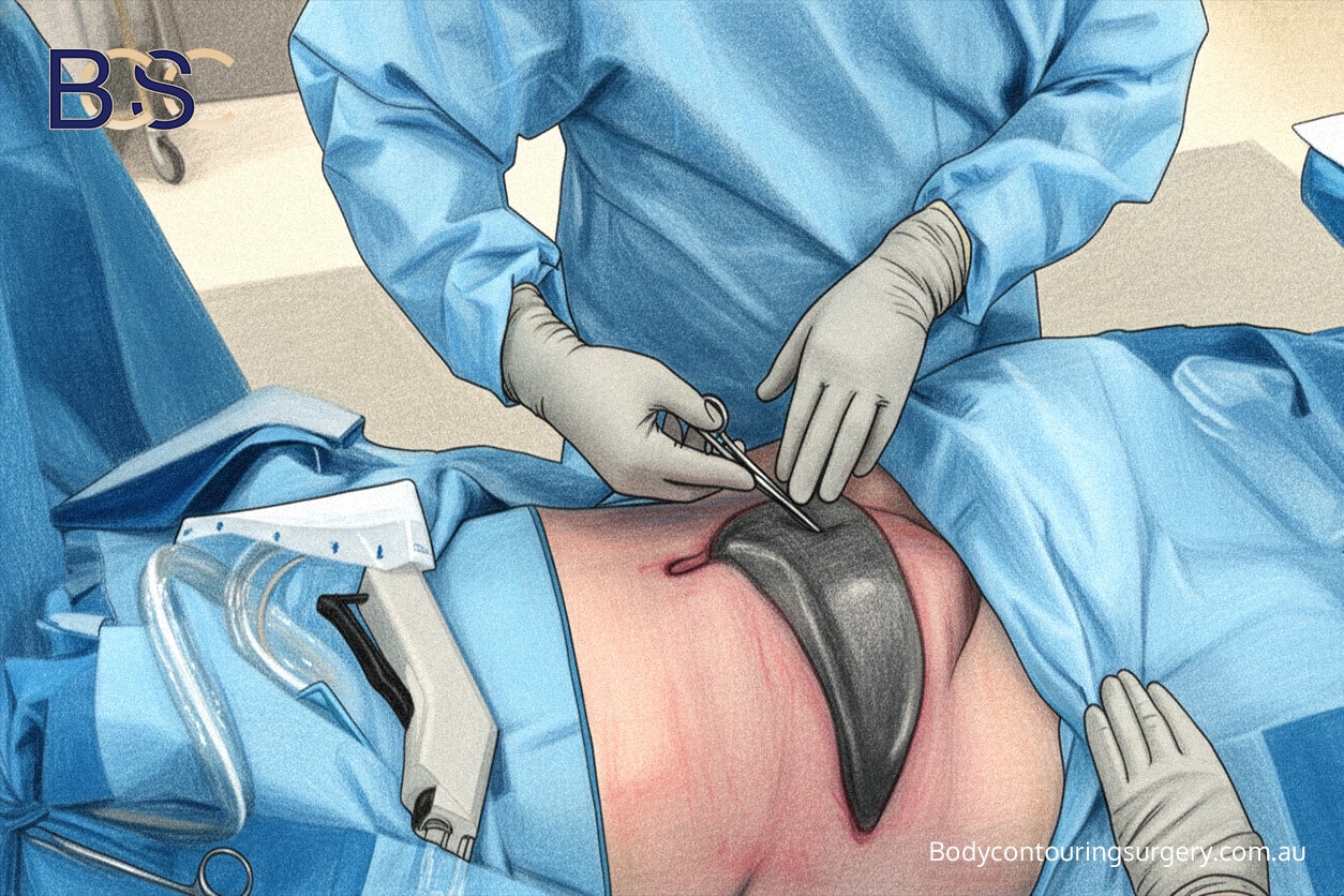 Applying VAC dressing for wound breakdown