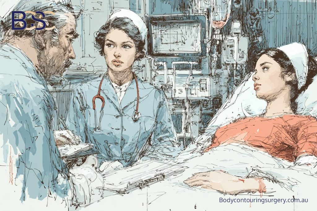 Recovering in hospital