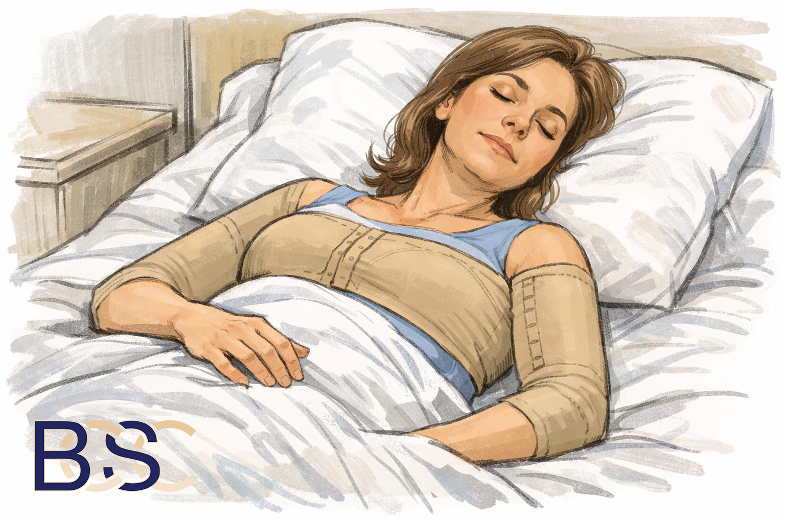 Elevating arms after surgery